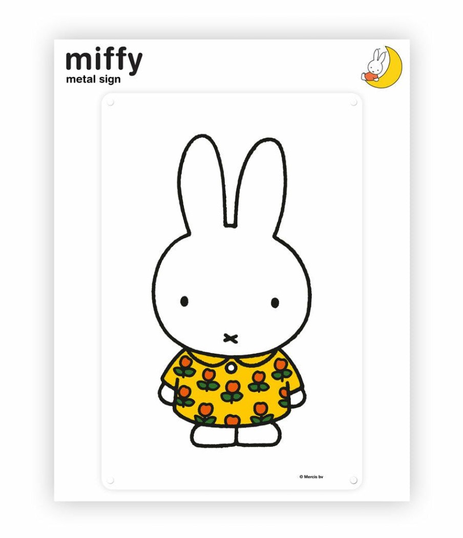 Art & Stationery MIFFY  | Miffy Flower Top Metal Sign