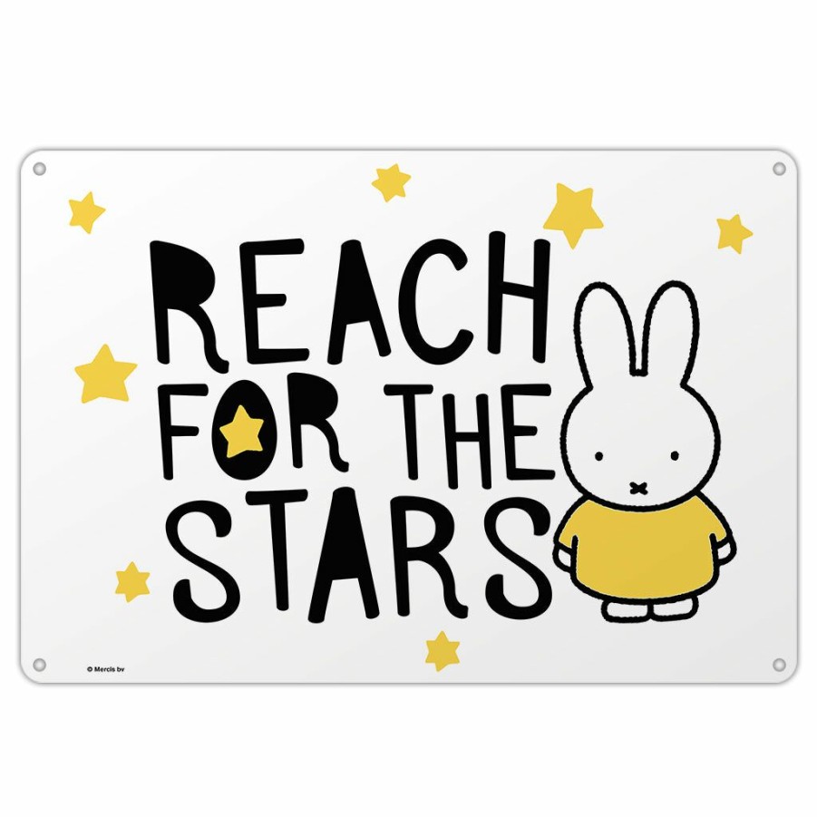 Art & Stationery MIFFY  | Miffy Reach For The Stars Metal Sign